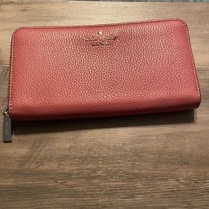 Kate Spade large continental wallet. Pink.